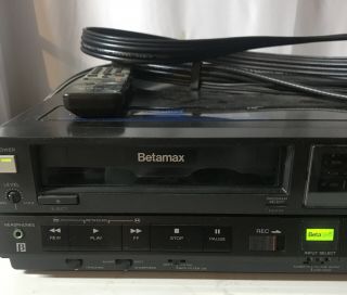 sony betamax SL - HF300 With Remote And Cables Box 3