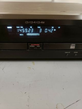 Sony RCD - W1 Audio CD Recorder w/Gold - Plated RCA ' s As Untested/As Defective READ 3