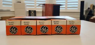 Vintage Ge General Electric 6ca7 / El34 Guitar Amp Power Vacuum Tubes