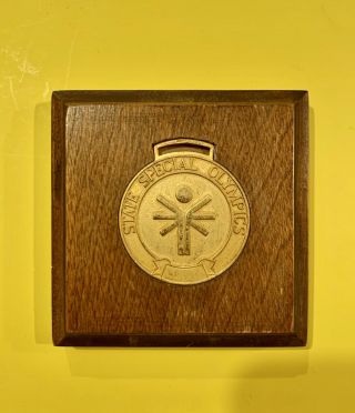 Vintage State Special Olympics Gold Medal Framed 1960/70’s