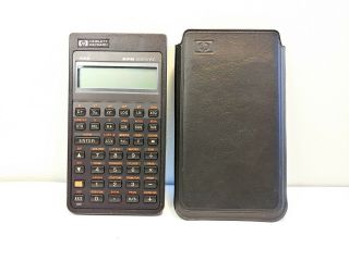 Vintage Hewlett Packard Hp 42s Rpn Scientific Calculator Programmable With Cover
