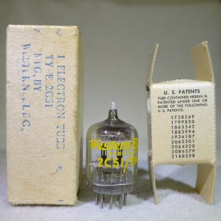 Nos/nib Western Electric 396a/2c51/5670 Bent Square Getter 1946 Us Navy
