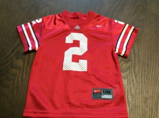 Ohio State Buckeyes 2 Nike Football Jersey Youth Sz 12 Months Infant Boys Red