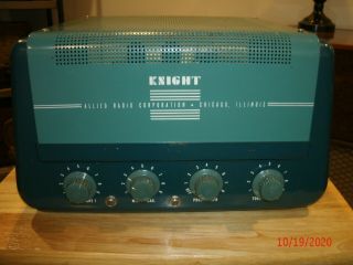 Knight Model 93 Sz 682 Tube Amplifier With Push Pull 6l6 Output