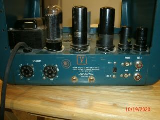 Knight Model 93 SZ 682 tube amplifier with push pull 6L6 output 3