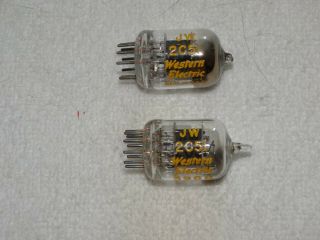 2 - Western Electric Jw 2c51 (396a) Tube Nos Nib Very Strong Matched (2 Pair Avail)