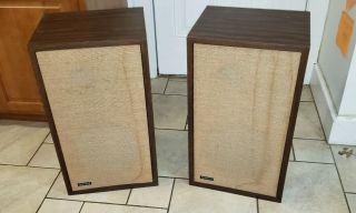 Vintage Advent The Loud Speakers W/ High Frequency Control Switch