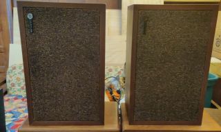 Vintage Rectilinear Mini Iii Speakers.  3 Way Work 70 