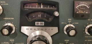 Heathkit SB - 303 Reeiver Ham Radio 10 thur 80 Meters 2