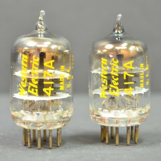 Western Electric We - 417 Strong Matched Pair - Date Codes From 1960 