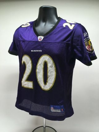 Vtg Reebok Ed Reed 20 Baltimore Ravens Purple Jersey Nfl Size Small G1