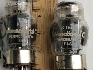 Vintage 1972 Pair Tung - Sol For International Servicemaster Kt88 6550 Power Tubes
