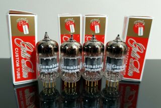 Platinum Matched Quad (4) Genalex Ecc82/12au7/b749 Tubes Gold Pins - Russia