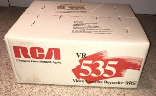 Rca Vr535 4 Head Vcr Vhs Player Video Cassette Recorder Nos