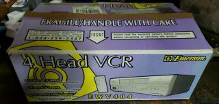 Emerson Ewv404 Vcr 4 Head 19 Micron Player Recorder Open Box