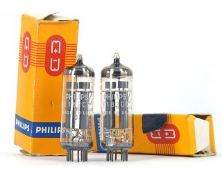 Matched Pair E182cc/7119 Philips Sq Nos Tube Lampe Tsf Valve 진공관 真空管 Röhre