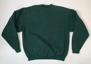 Vintage 90s Purdue Boilermaker Crewneck Sweatshirt Size XL Green 2