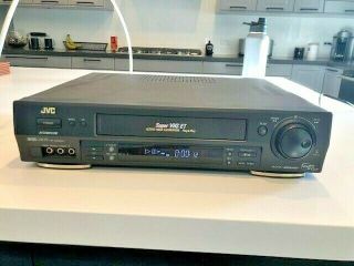 Jvc Hr - S3600u Vcr Video Cassette Recorder Vhs Svhs S - Vhs W/ Remote