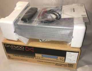 In Open Box Daewoo Dv - T5dn 4 Head Vhs Vcr Player Recorder With Remote