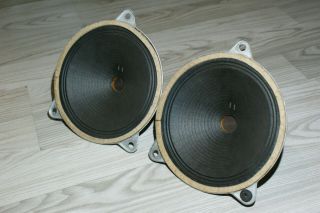 Pair Tesla V3 Ca - 3 Phenolic Speakers 20cm 8 " Full Range Alnico For Klangfilm