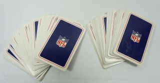 2 Vintage Decks Of Whitman Nfl National Football League Playing Cards