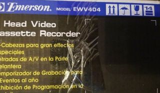 Emerson EWV404 VCR 4 Head Video Cassette Recorder Head VHS Player. 3