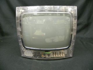 Vintage Rca Secureview 13 " Clear See Through Color Tv Gamer Television