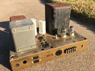 Heathkit W - 5m Vintage Mono Amplifier Poor.  Not - Barn Find