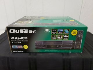 Panasonic Quasar Vhq - 40m Video Cassette Recorder 4 Head Vcr Vhs Player
