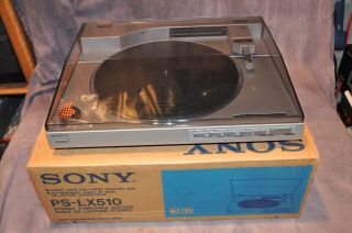 Sony Ps - Lx510 Pslx510 Stereo Linear Tracking Direct Drive Turntable