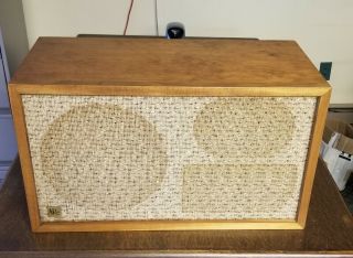 Early Single Vintage Acoustic Research Ar 2a Speaker Tweed Sn.  D 17665