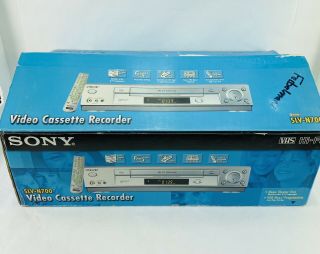 Sony Slv - N700 Hi - Fi 4 Head Stereo Cassette Recorder Vhs Vcr Player Silver