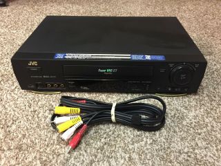 Jvc Hr - S4800u Vcr Vhs Et Player & Recorder W/av Cable - - No Remote