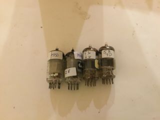 Quad of gec tubes ef86/6267 and 12at7 3