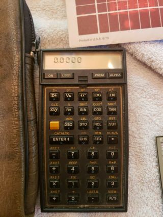 Hewlett Packard Hp - 41cv Programmable Calculator - Case,  Modules,  Books