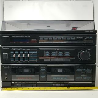 Vtg Panasonic SG - D16 Stereo Music System Turntable Dual Cassette Player Tuner 2
