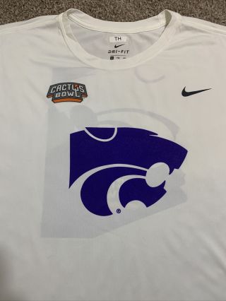 Kansas State Wildcats Cactus Bowl Nike Shirt Xxl Nike Dri - Fit