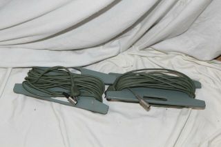 Vintage Siemens Klangfilm Green Loudspeaker Cable Pair 28m
