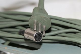 Vintage Siemens Klangfilm green loudspeaker cable pair 28m 3