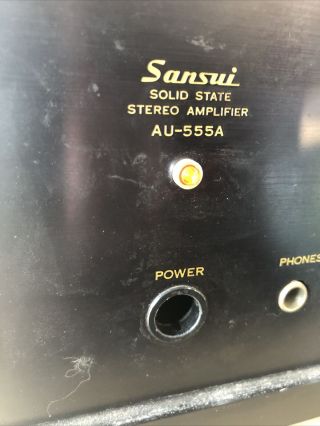SANSUI AU - 555A INTEGRATED AMPLIFIER - Read 3