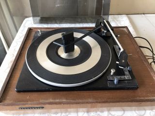 Panasonic Automatic Turntable Record Player Rd - 7703 Dust Cover Has Broken Corner