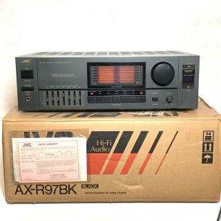 Jvc Ax - R97 Bk Stereo Integrated Amplifier W/box 125 Watts Per Channel - Near