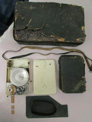 Vintage Protona Minifon Mi 51 Wire Spy Gadget Recorder 007 Read Details Photos