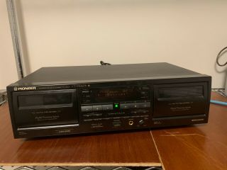Pioneer Stereo Double Cassette Deck Player M - Ct - W616dr Digital Processing Rec