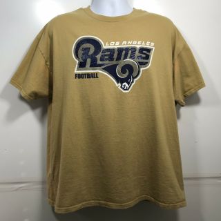 Nfl Los Angeles La Rams T Shirt Men’s Size Xl Yellow Gold Tee Football