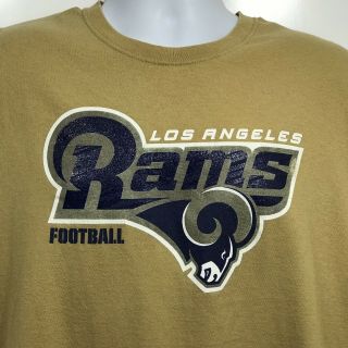 NFL Los Angeles LA Rams T Shirt Men’s Size XL Yellow Gold Tee Football 2