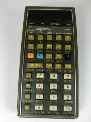 Wow Vintage Hewlett Packard Hp Programmable Calculator Model 67