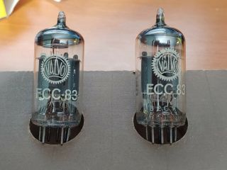 LOOK (2) Mullard ECC83 / 12AX7 preamp Vacuum Tubes I61,  MATCHED PAIR,  NOS 1962 3