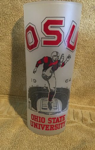 1964 Ohio State Buckeyes Osu Go Big Ten Frosted Decorative Glass Shape
