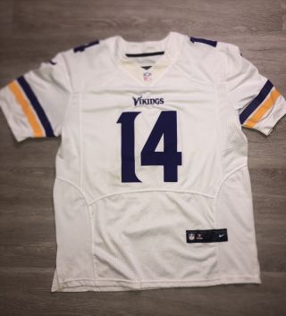Stefon Diggs Minnesota Vikings Nike On Field Stitched White Jersey Size 48